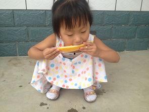 孩子吃瓜学习